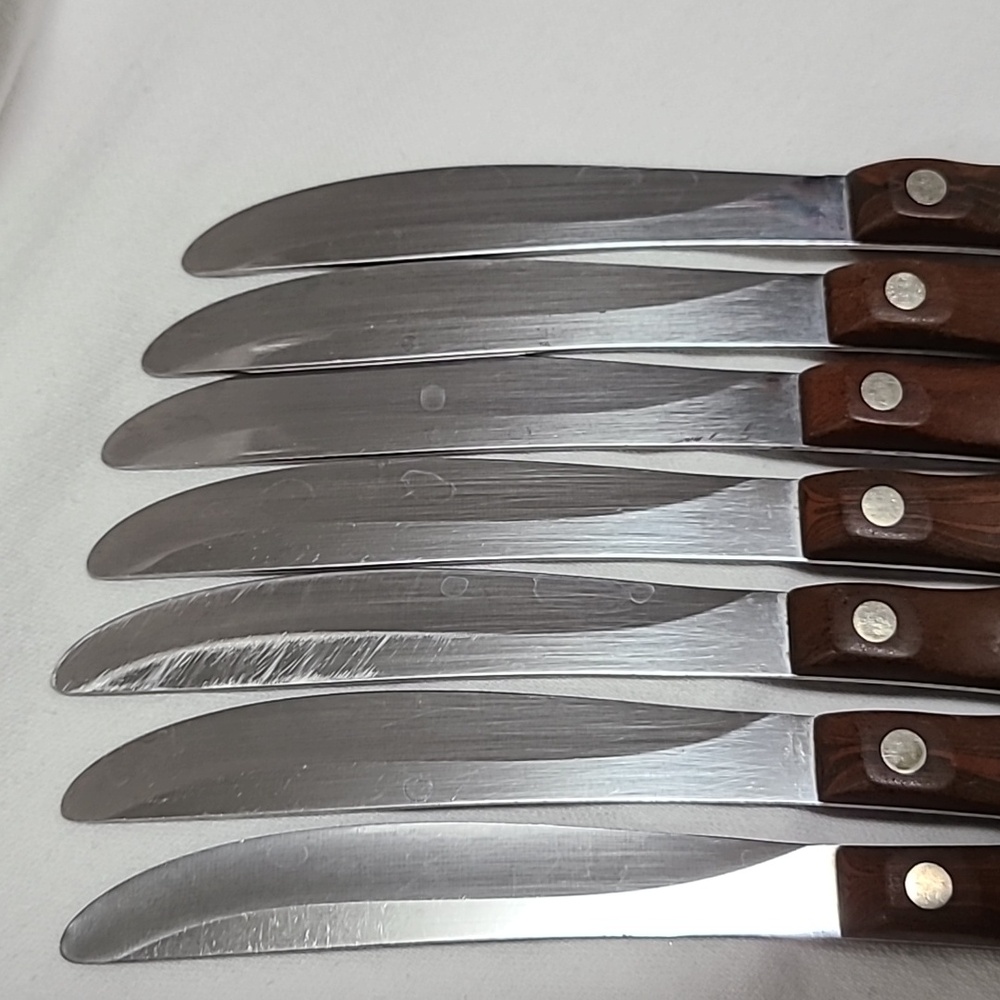 Cutco Vintage #59 Pat. No. 2147079, Set of 7 Smooth Blade Steak/table Knives - Picture 16 of 16